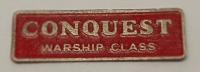 K2600-NPE D600 Class 41 Warship Diesel nameplate Conquest